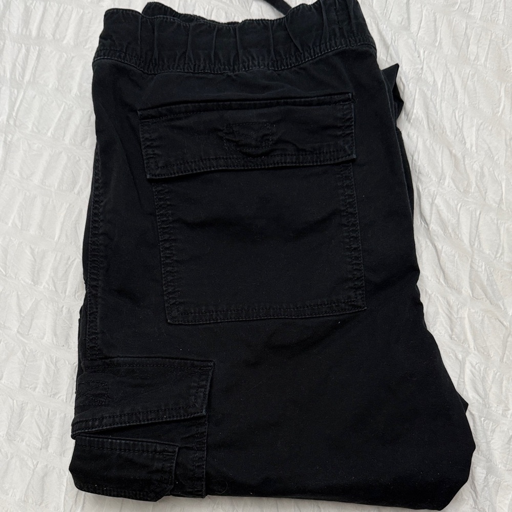 Hollister Men's Black Cargo Pants